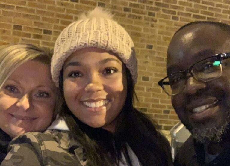 Napheesa Collier Clicks A Selfie With Her Parents Gamal, And Sarah Collier