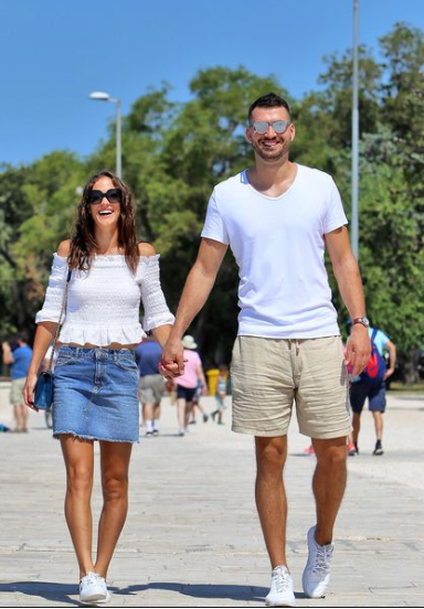 Bernarda With Her Boyfriend Kristijan Enjoying Vacation