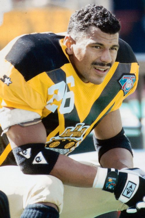 Rod Woodson Pictured During His Prime Years In Steelers Kit In The NFL