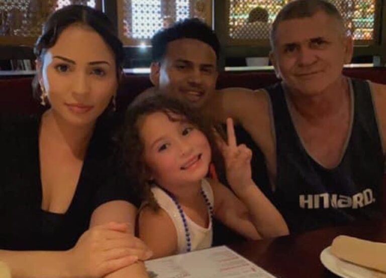 Rolly Romero Pictured With His Sister Angelica Romero, His Niece And Their Father Rolando Romero Sr