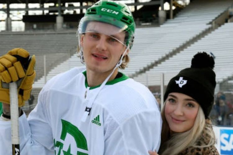 Roope Hintz Pictured With His Girlfriend Kristina Niemi In 2020
