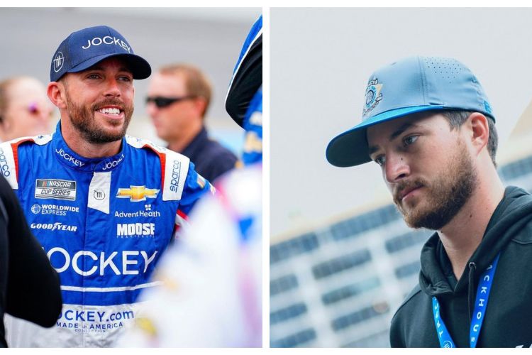 Ross (Left) And Chad Pictured At Their Respective Racing Station 