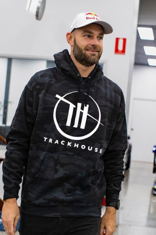 Shane van Gisbergen Pictured During His Trip To Trackhouse Racing Garage 
