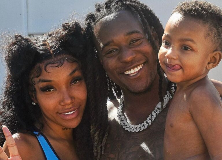 Shaquill Griffin Pictured With Baby Mama Tokyo Jetz And Her Child Amir In 2022