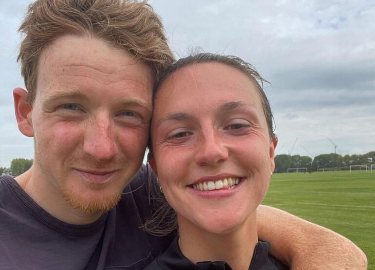 Tao Geoghegan Hart Pictured With His Partner Of Two Years Lotte Wubben-Moy In January 2023