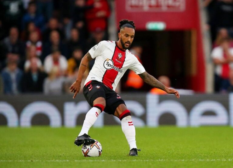 Theo Walcott Pictured During A Game For Southampton At The St Mary's Stadium In 2022