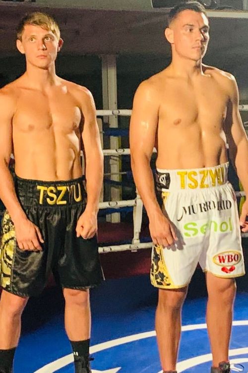 Tim Tszyu (Right) Pictured With His Brother Nikita In The Boxing Ring In 2022