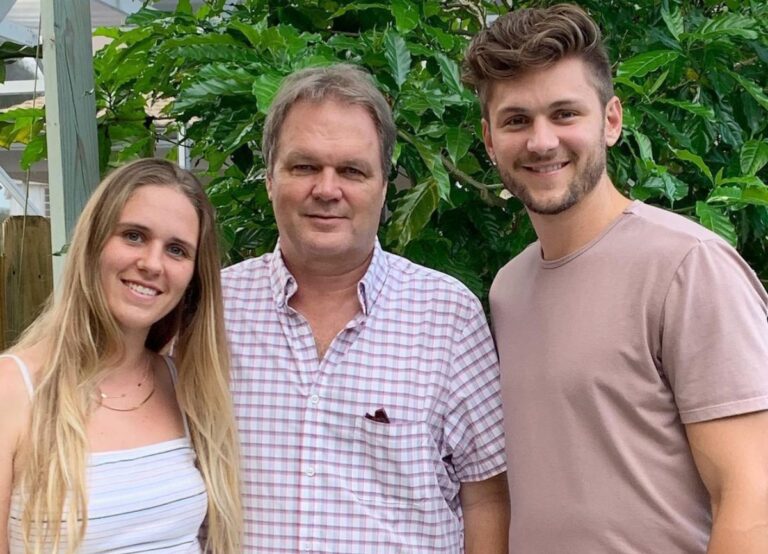 Trea Turner Pictured With His Sister Teal And Their Father Mark Turner In 2020