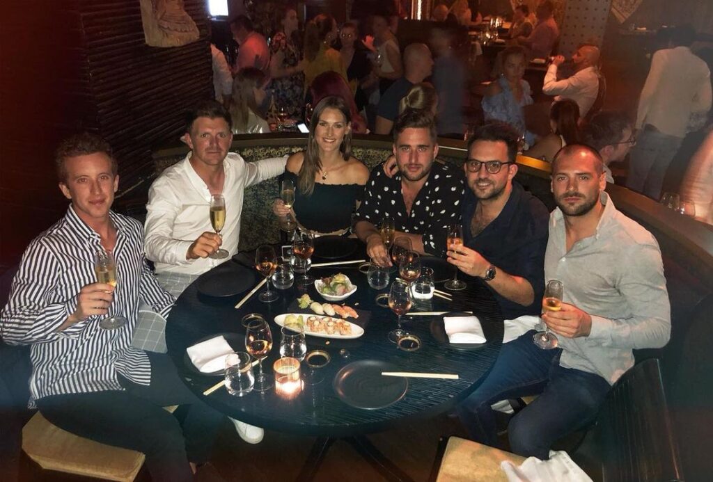 Matt Celebrating New Year With His Friends And Girlfriend 
