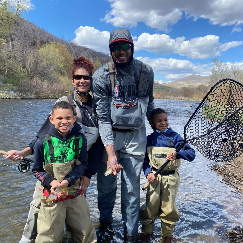 Rudy Gay Fishing With His Family