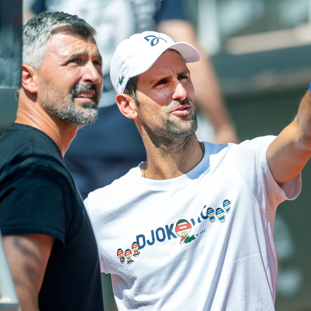 Goran Ivanisevic And Novak Djokovic