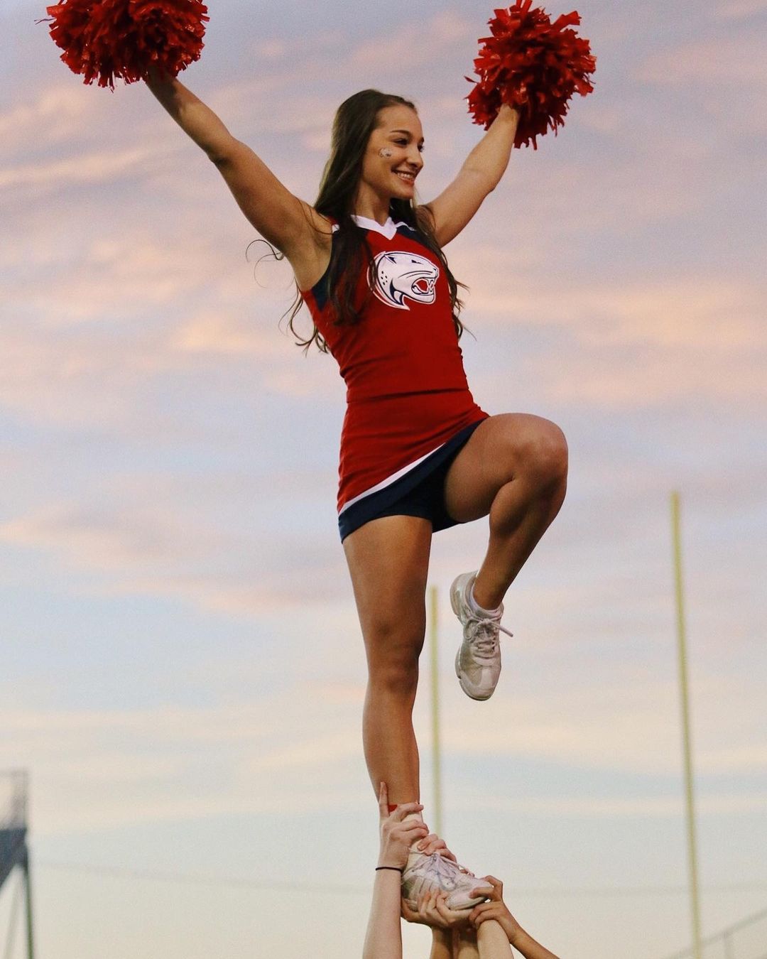 Aly Kitchens During Her Cheerleading Days At USA