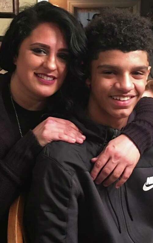 Andre Jackson Jr. With His Mom