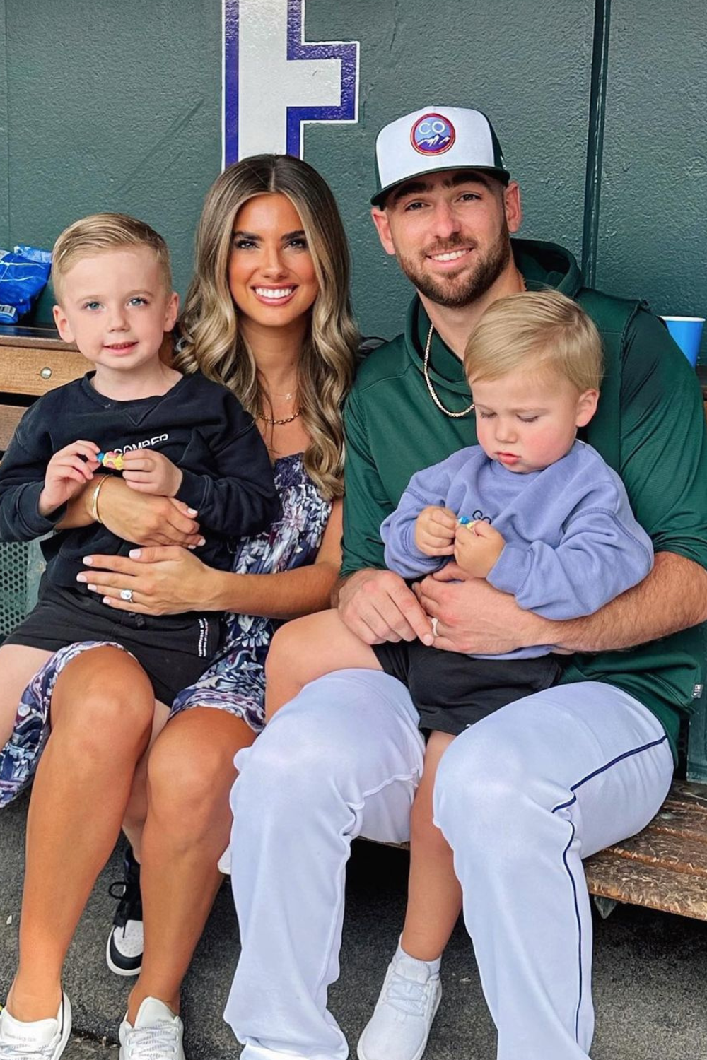 Austin Gomber With His Wife Rachel Gomber And Kids
