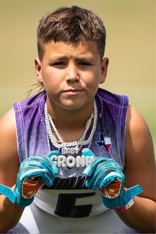 Baby Gronk Shows Off His Blings