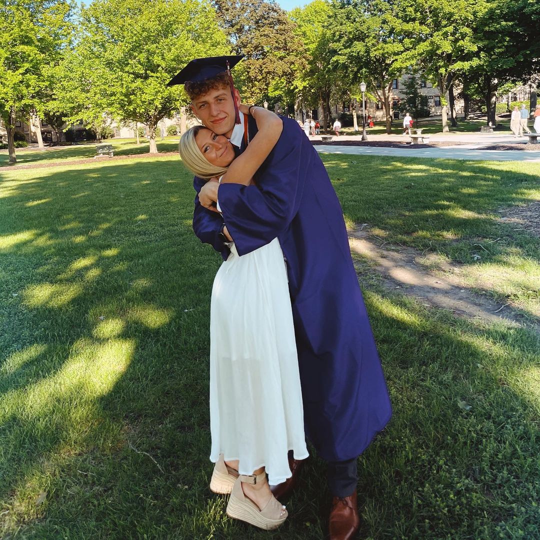 Brandin Podziemski With His Girlfriend Nicoletta Orlando