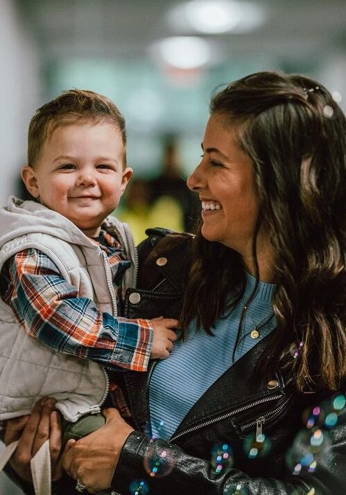 Brett Moffit's Wife And Son (Source: Instagram)