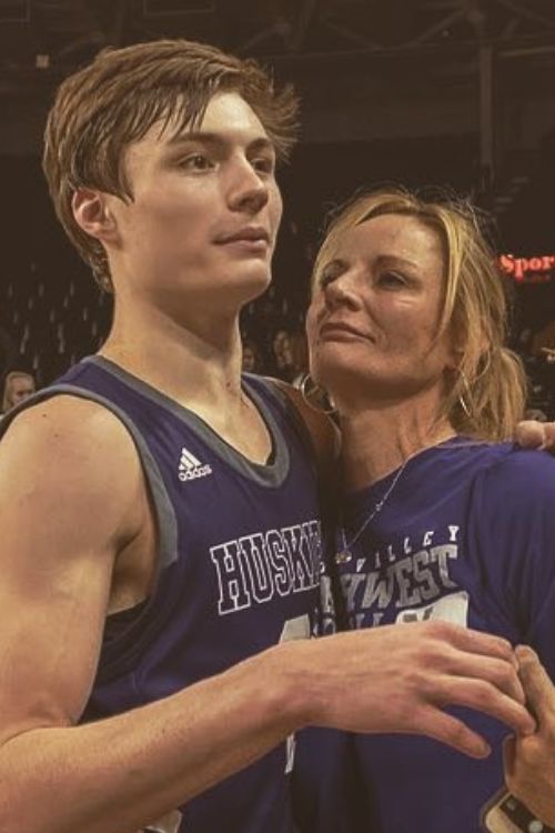 Christian Braun With His Mother Lisa