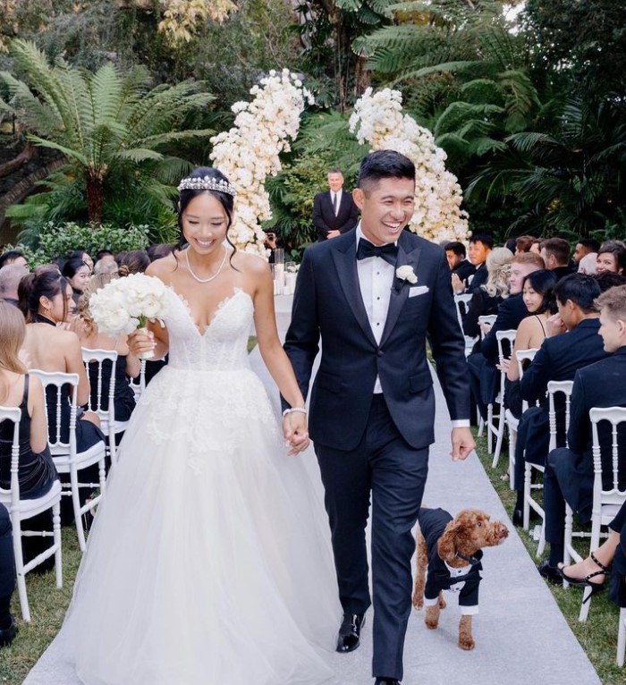 Collin And Katherine During Their Wedding