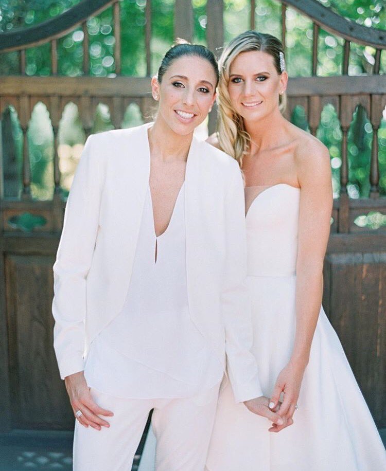 Diana Taurasi And Penny Taylor On Their Wedding Day