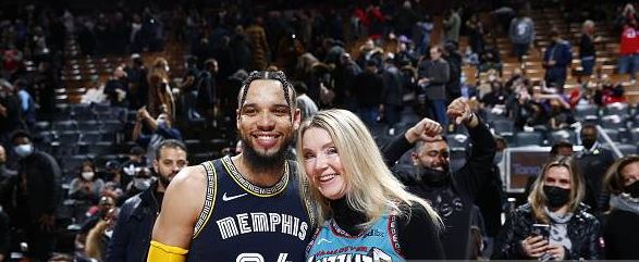 Dillon Brooks With His Mother 