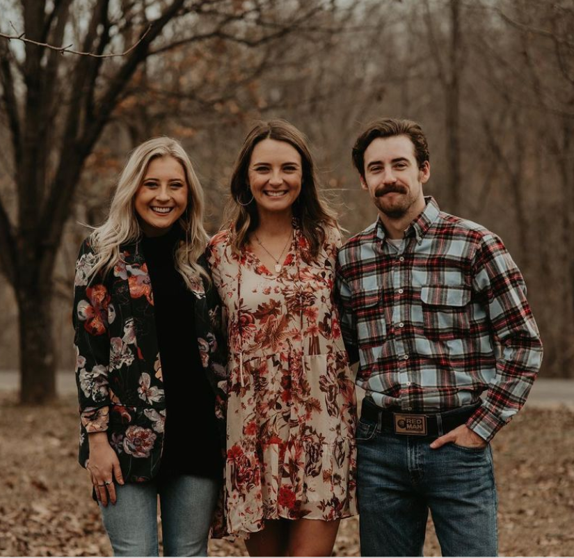 Erin Blaney with her siblings, Emma Blaney and Ryan Blaney