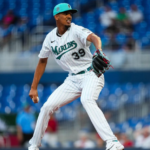 Eury Perez made his MLB debut with the Marlins