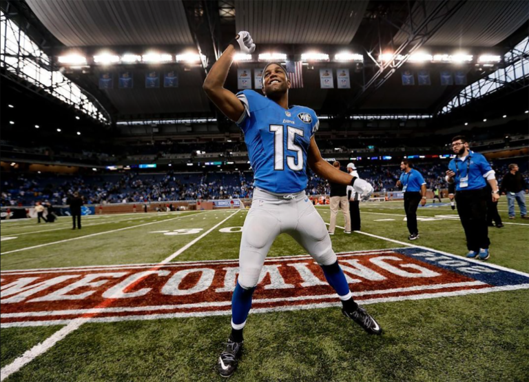 Golden Tate celebrating
