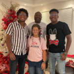Jackson Chourio with his brothers and father