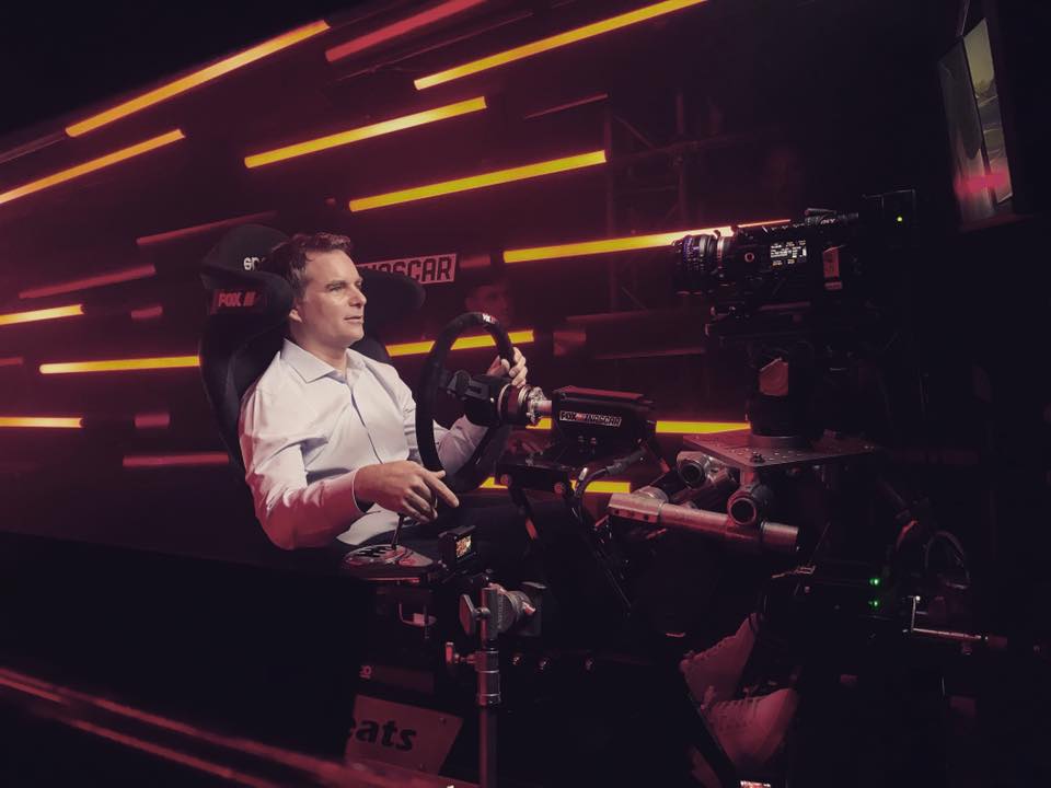 Jeff Gordon Filming For NASCAR On FOX