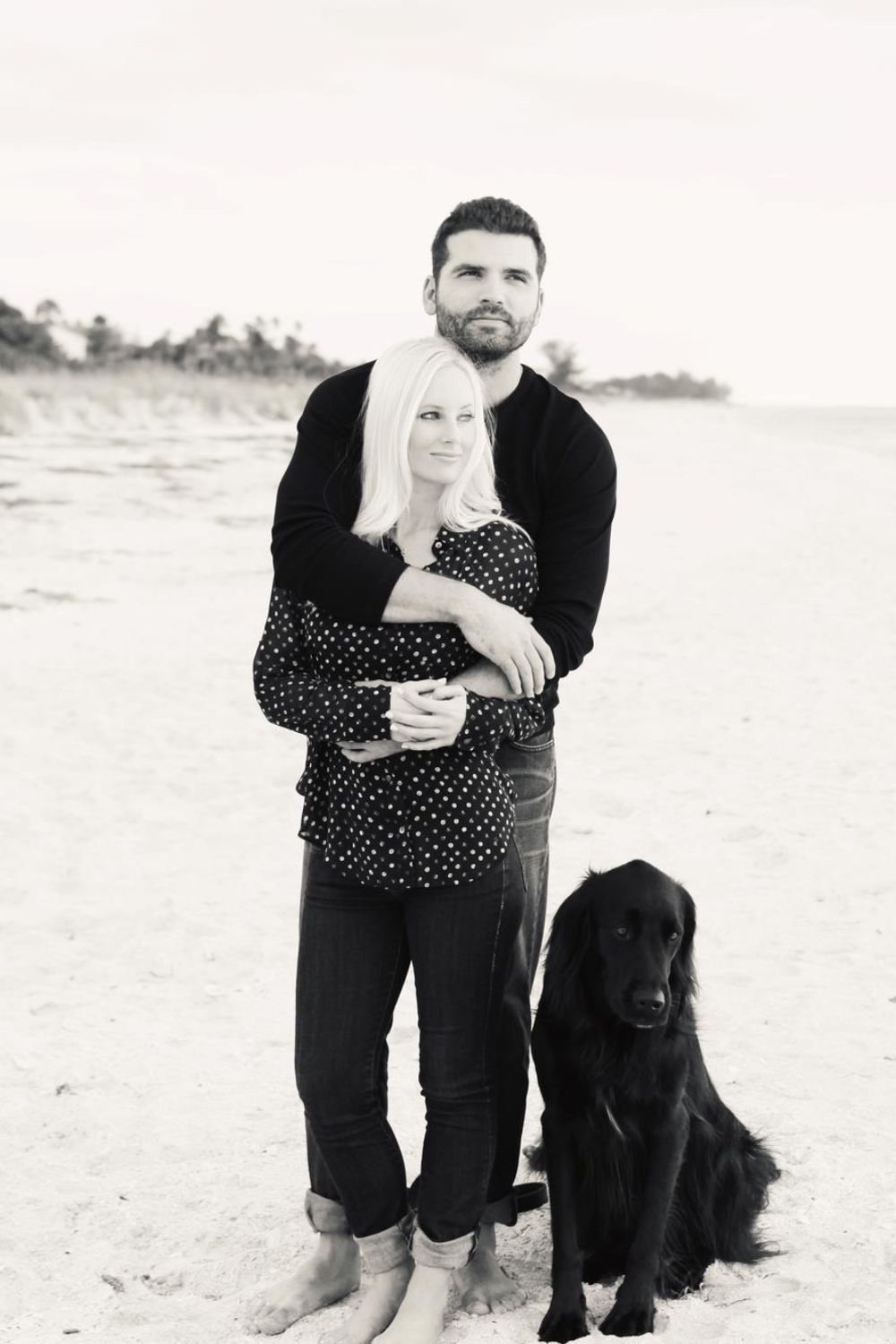 Joey Votto & Jeanne With Their Dog Maris
