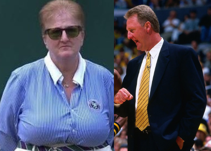 Larry Bird With His Sister