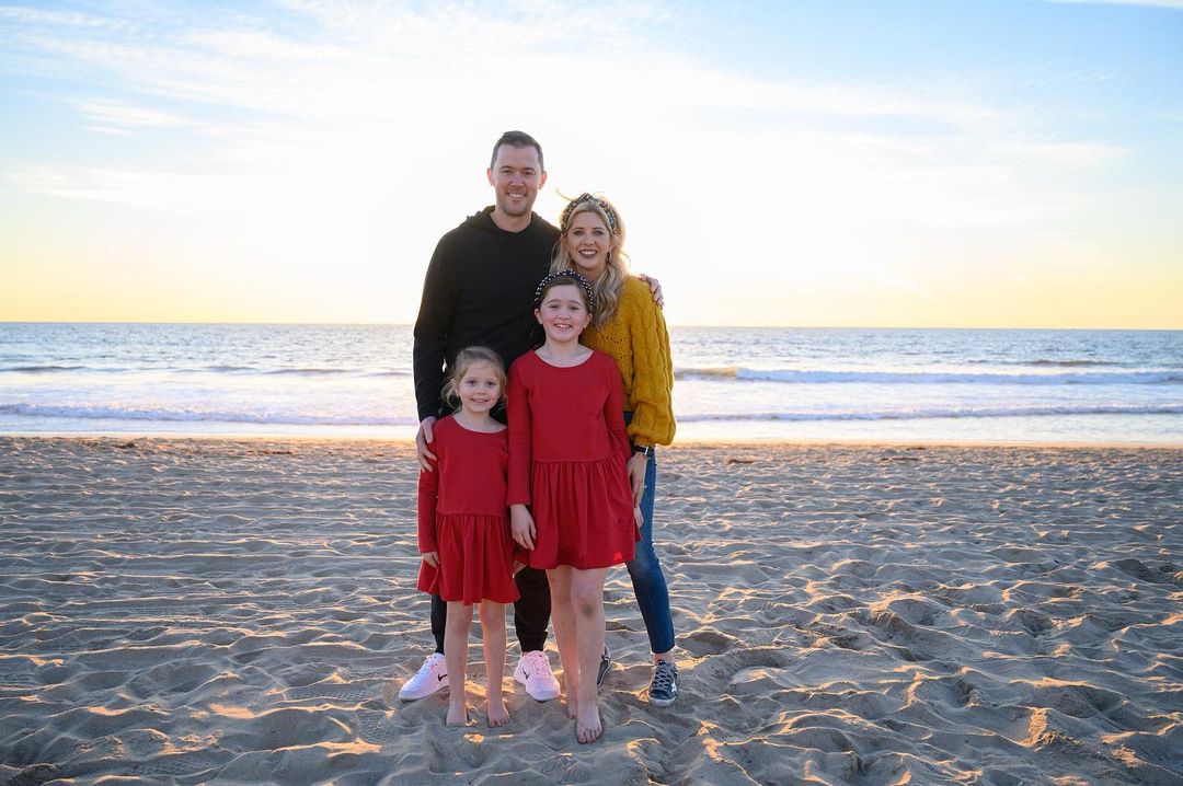 Lincoln Riley With His Wife Caitlin & Their Daughters