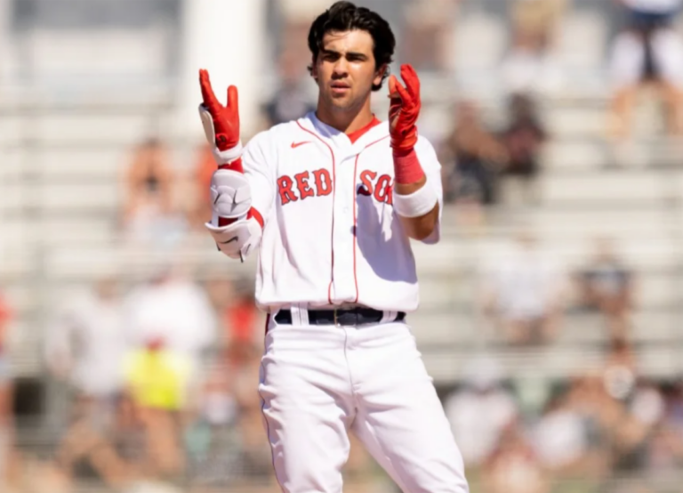 Marcelo Mayer plays for the Red Sox