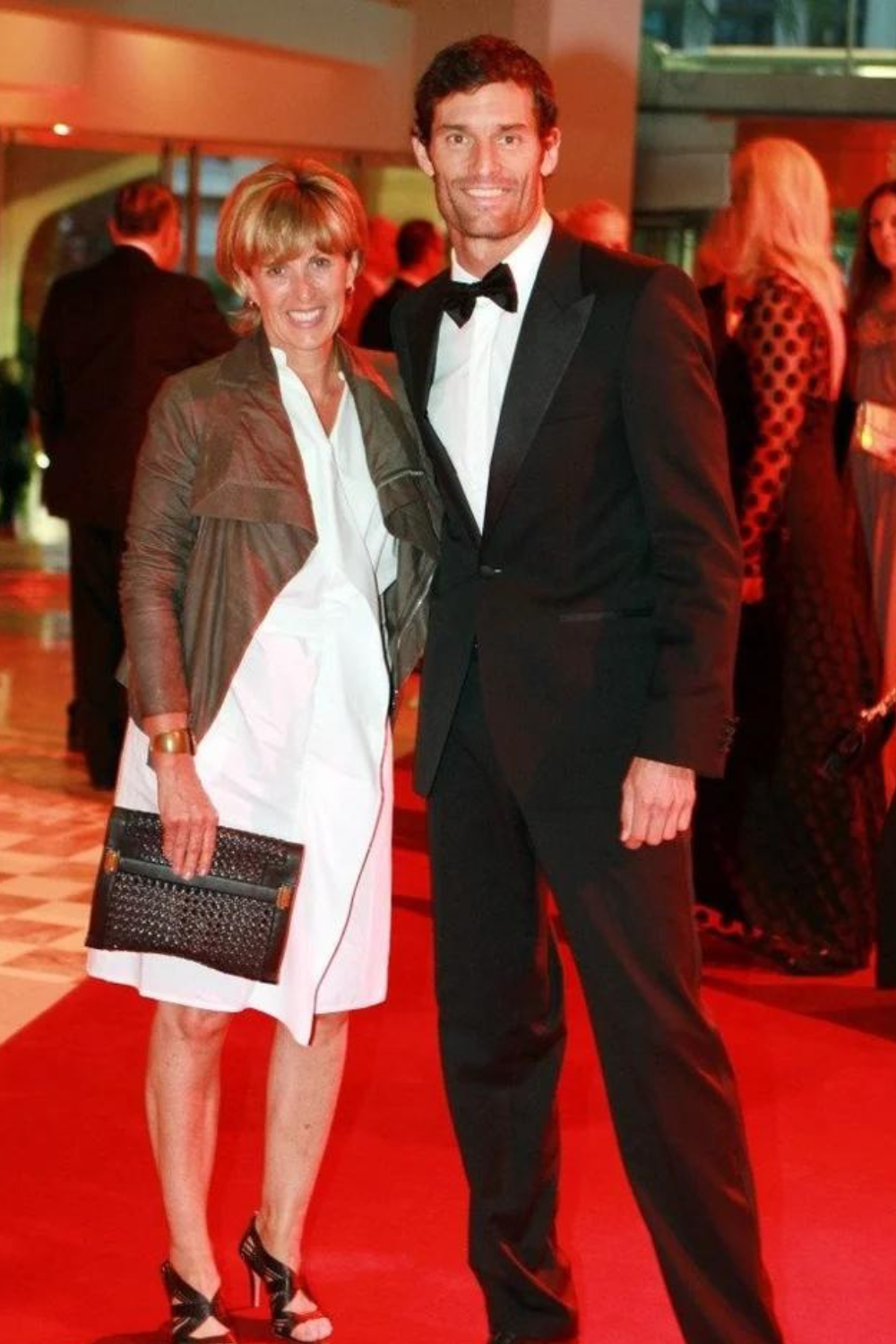 Mark Webber With His Wife Ann Neal 