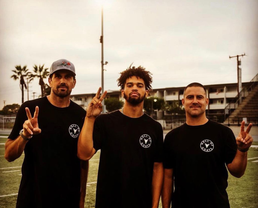 Matt Leinart with Caleb Williams and Greig