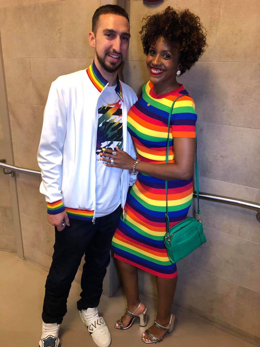 Nick Wright With His Wife 