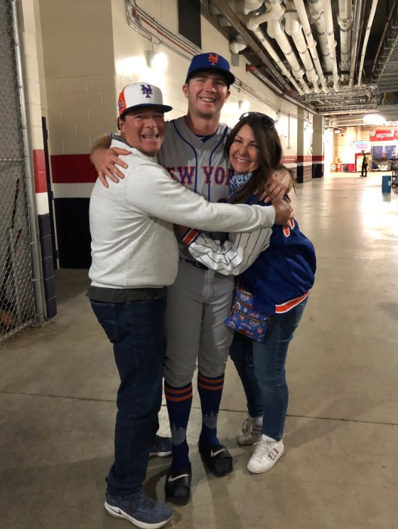 Pete With His Parents