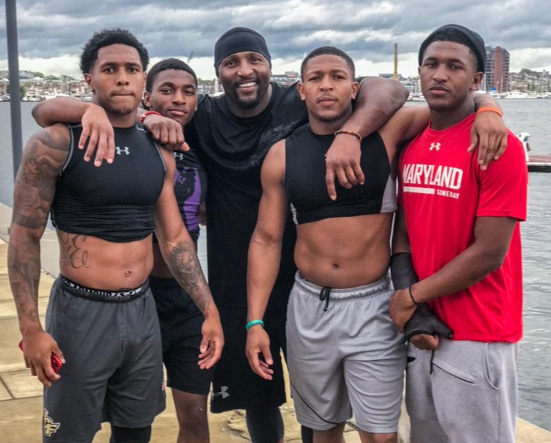 Ray Lewis With His Sons