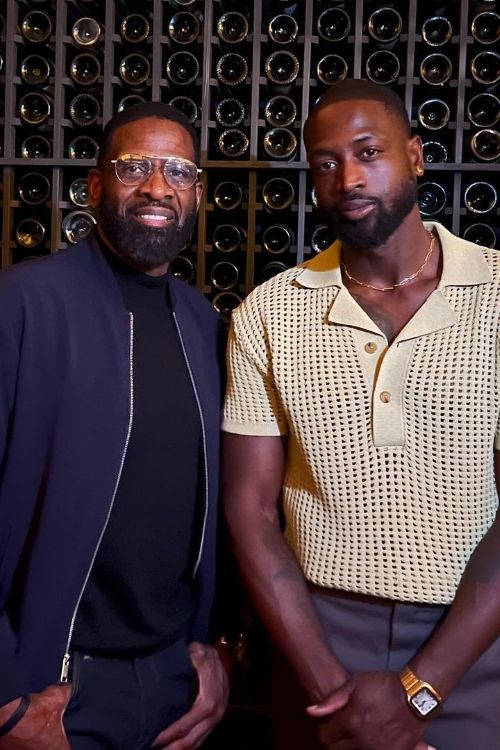 Retired NBA Player Dwyane Wade With His Father Dwyane Wade Sr.