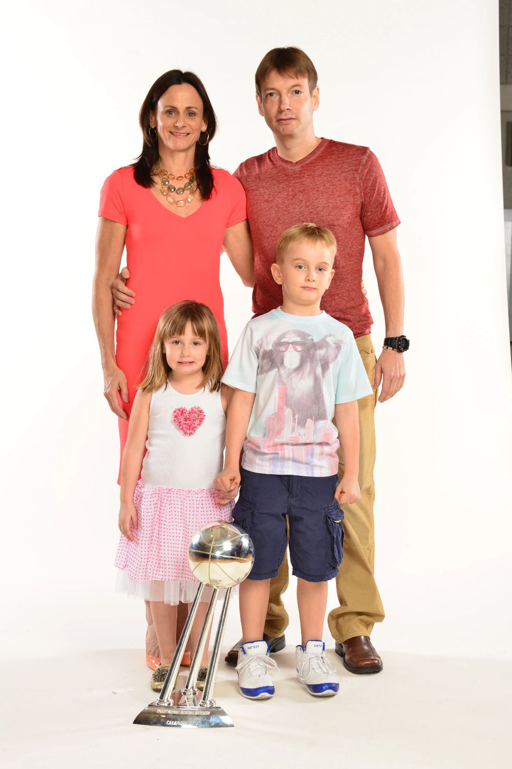 Sandy Brondello With Her Husband Olaf & Two Kids