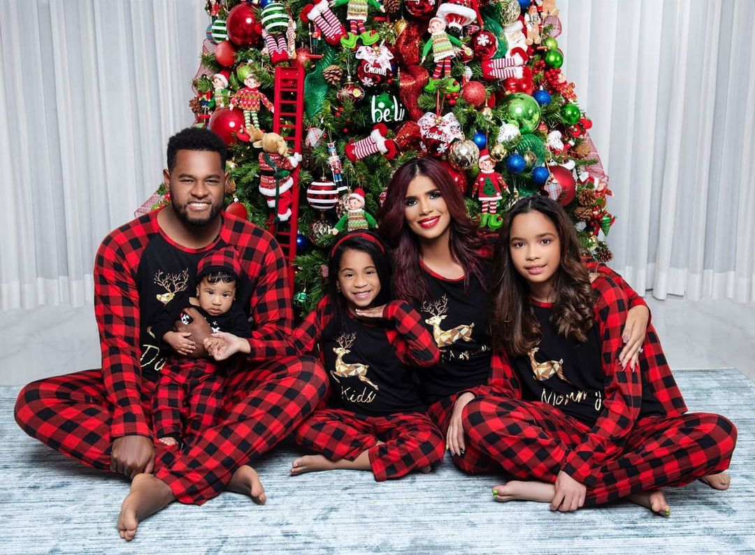 Luis Severino With His Wife & Kids 