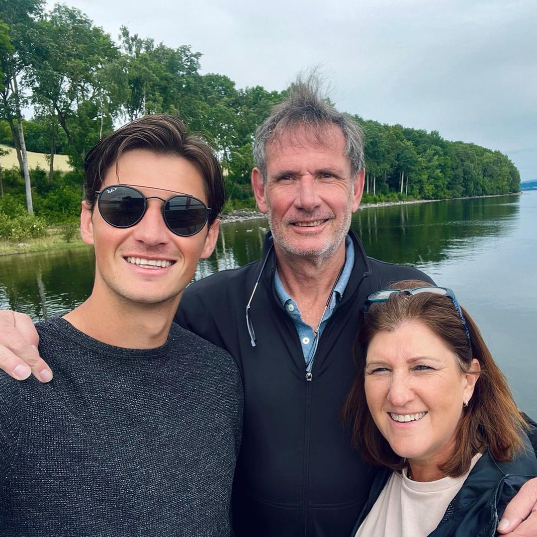 Goalkeeper Nicholas Hagen With His Parents