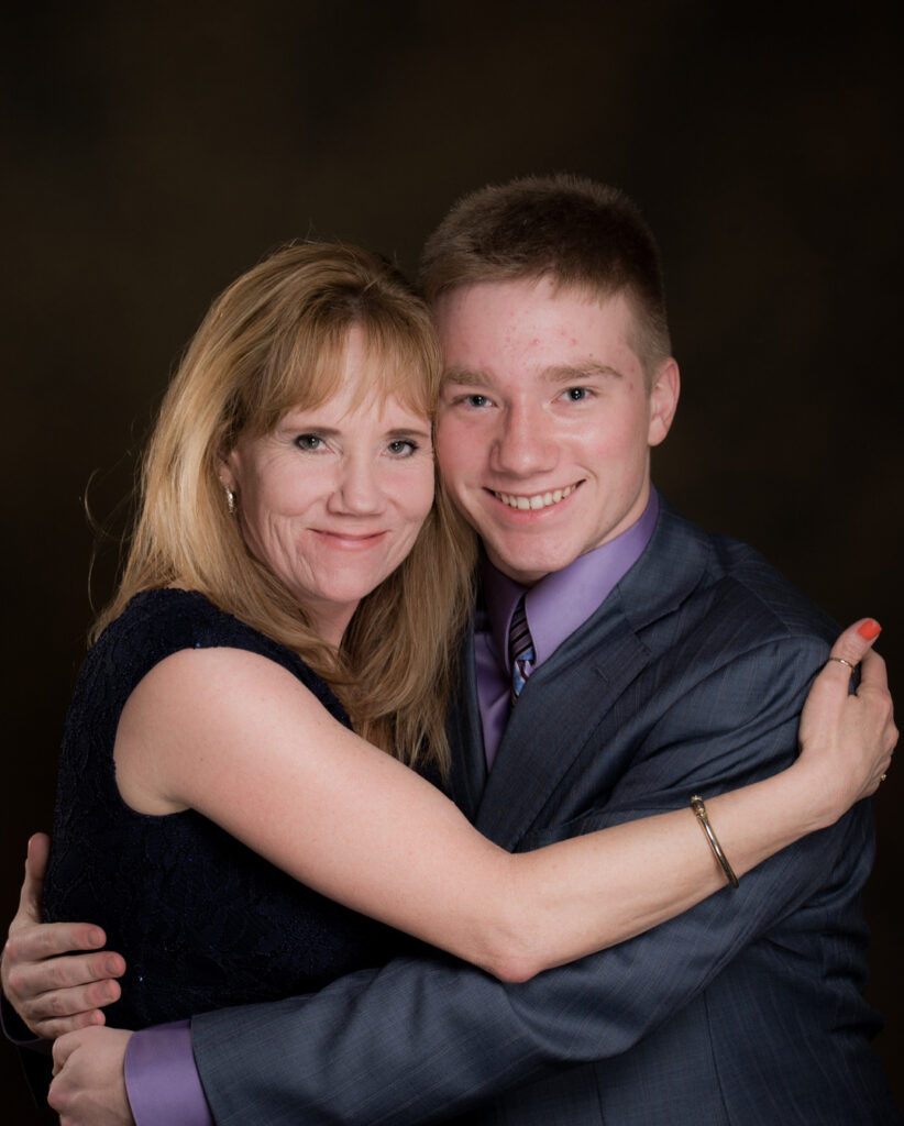 Tyler With His Mother Geri
