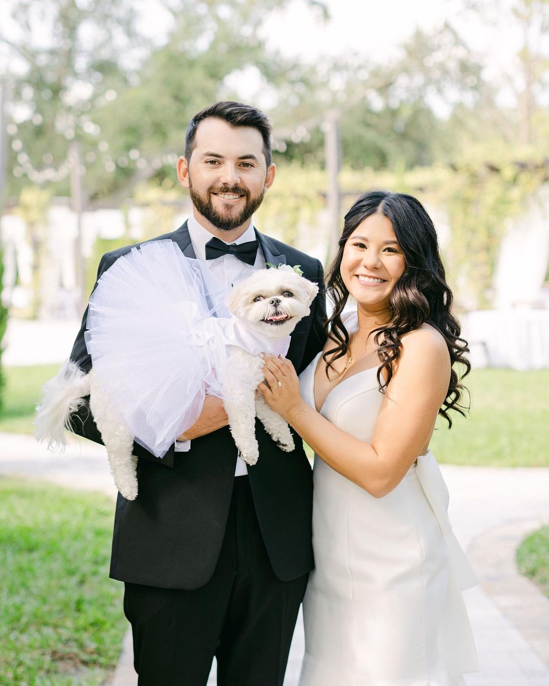 Hayden With His Wife And Their Dog Macy