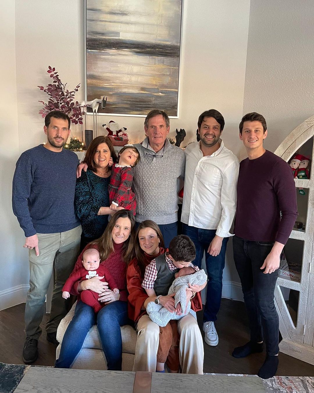 Hagen With His Family During Christmas