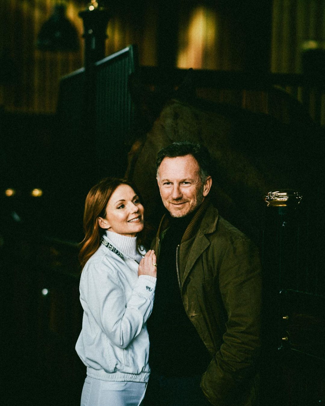 Christian Horner With His Wife Geri