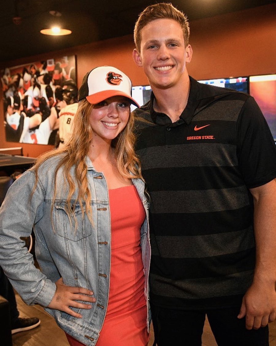 Baseball Player Adley Rutschman WIth His Sister Josie