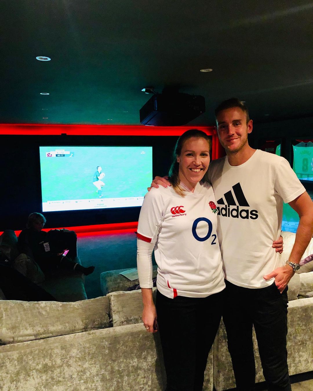 Stuart Broad With His Sister Gemma