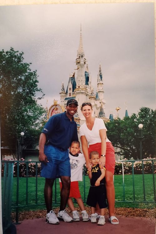 The Lance Family During Their Visit To Disneyland.